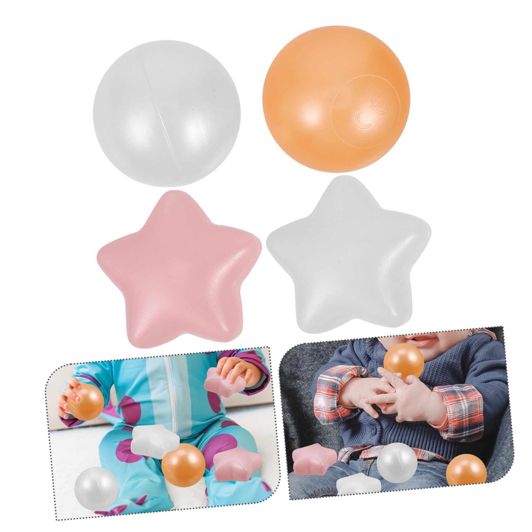 Bälle für Bällebecken 100 Stück Eva Spielbälle für Kinder