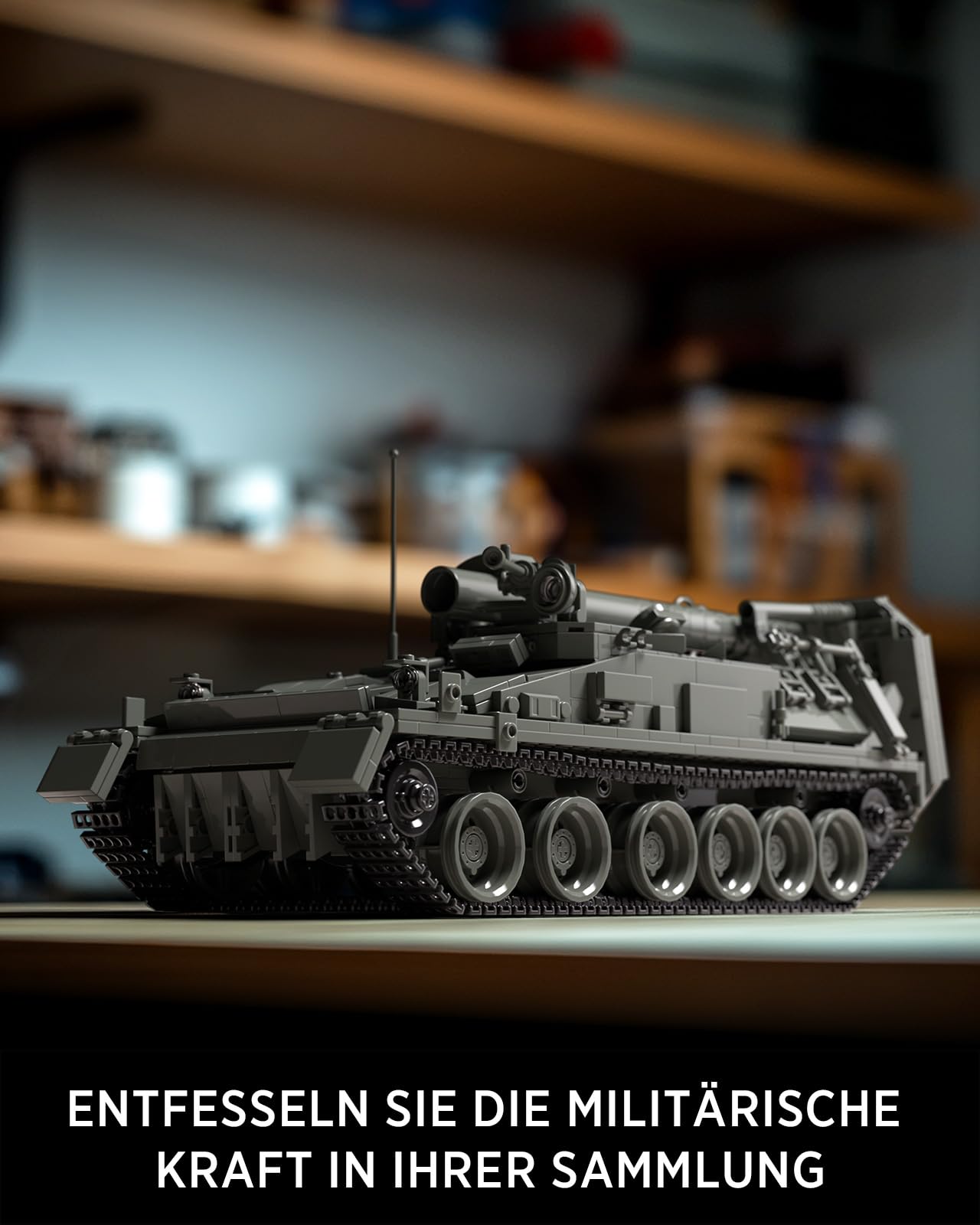 Nifeliz 2S4 Mörser Bauspielzeugset, Militär Selbstfahrlafette Klemmbausteine für Erwachsene, Armee Modellbausatz Sammlerstück, Geschenk für Militärfans (1438 Teile, NF10291)