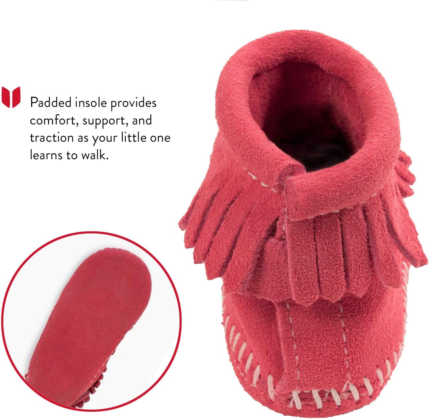 Minnetonka Back Flap Bootie (Infant/Toddler)