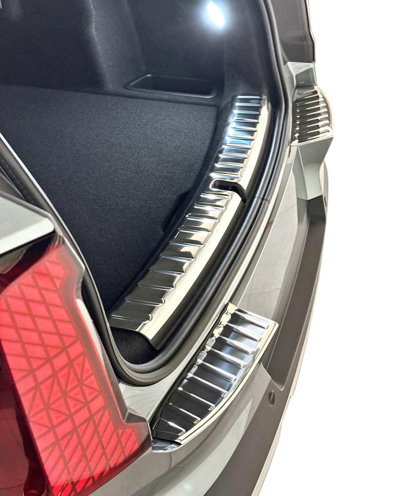 RECAMBO Protector de parachoques de acero inoxidable, apto para Mini Countryman, U25, año de fabricación a partir de 2023, juego de 2 piezas en acabado cromado pulido para parachoques interior y