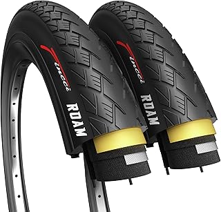 Fincci Roam Pair 700 x 32c Tyres with Antipuncture Protection, 32-622, Foldable – for Electric, Road, MTB, and Hybrid Bikes