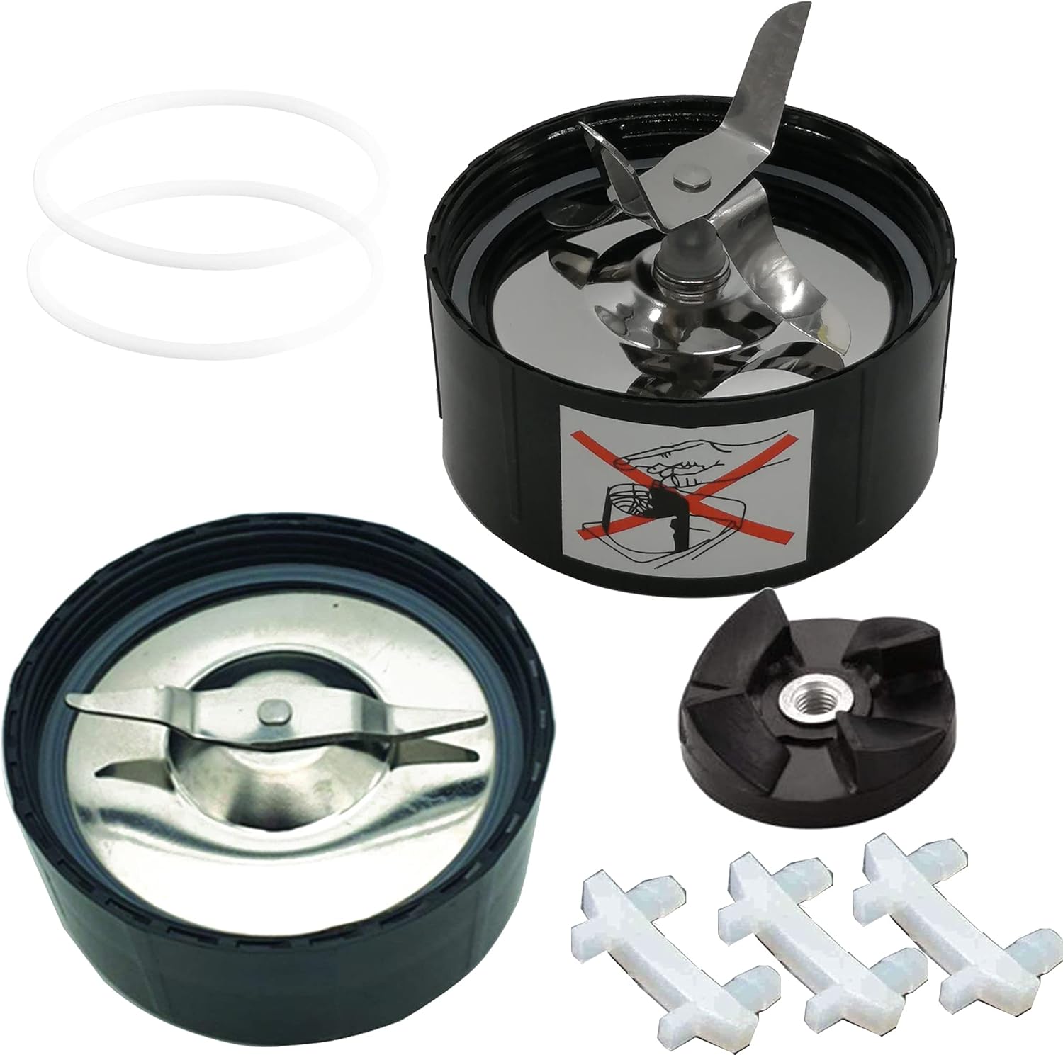 Replacement Ice crusher blade and Flat blade with gasket