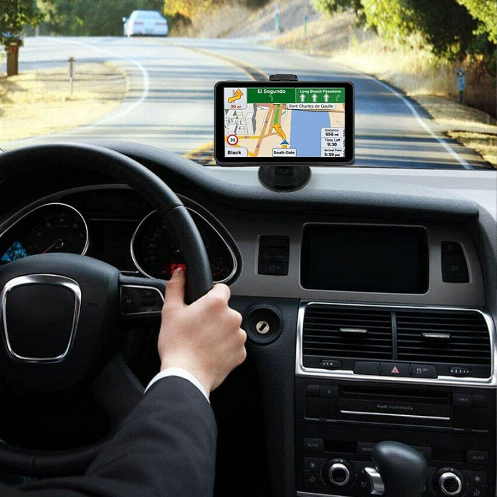 VBESTLiFE NavegacióN GPS, Instrumentos eléCtricos de NavegacióN con Pantalla TáCtil HD de 7 Pulgadas, 8 GB de ROM, 256 MB de RAM, Recargable, Compatible con WiFi, para AutomóViles y Camiones
