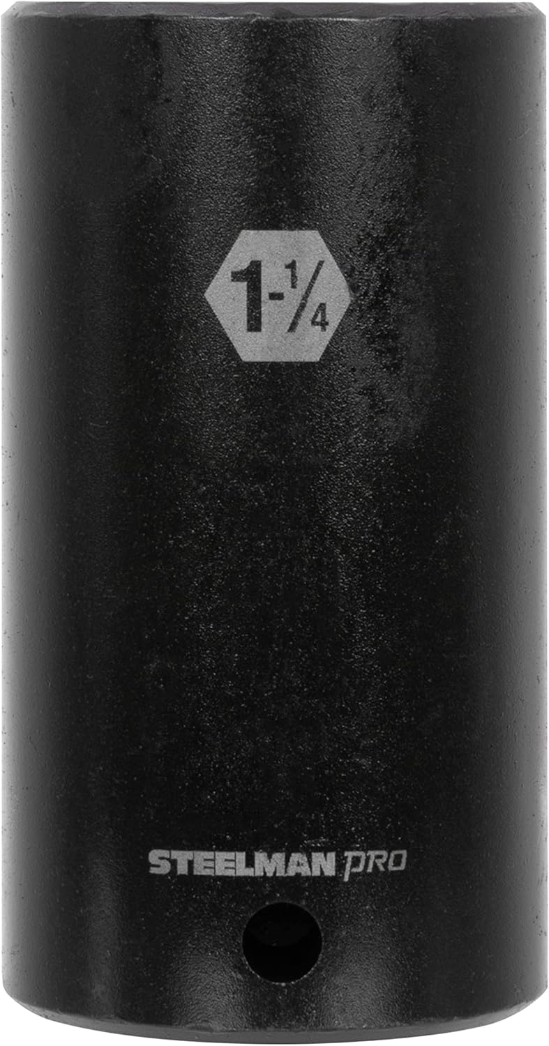 Steelman 1/2-inch Drive x 1-7/16-inch Shallow 6-Point Impact Socket