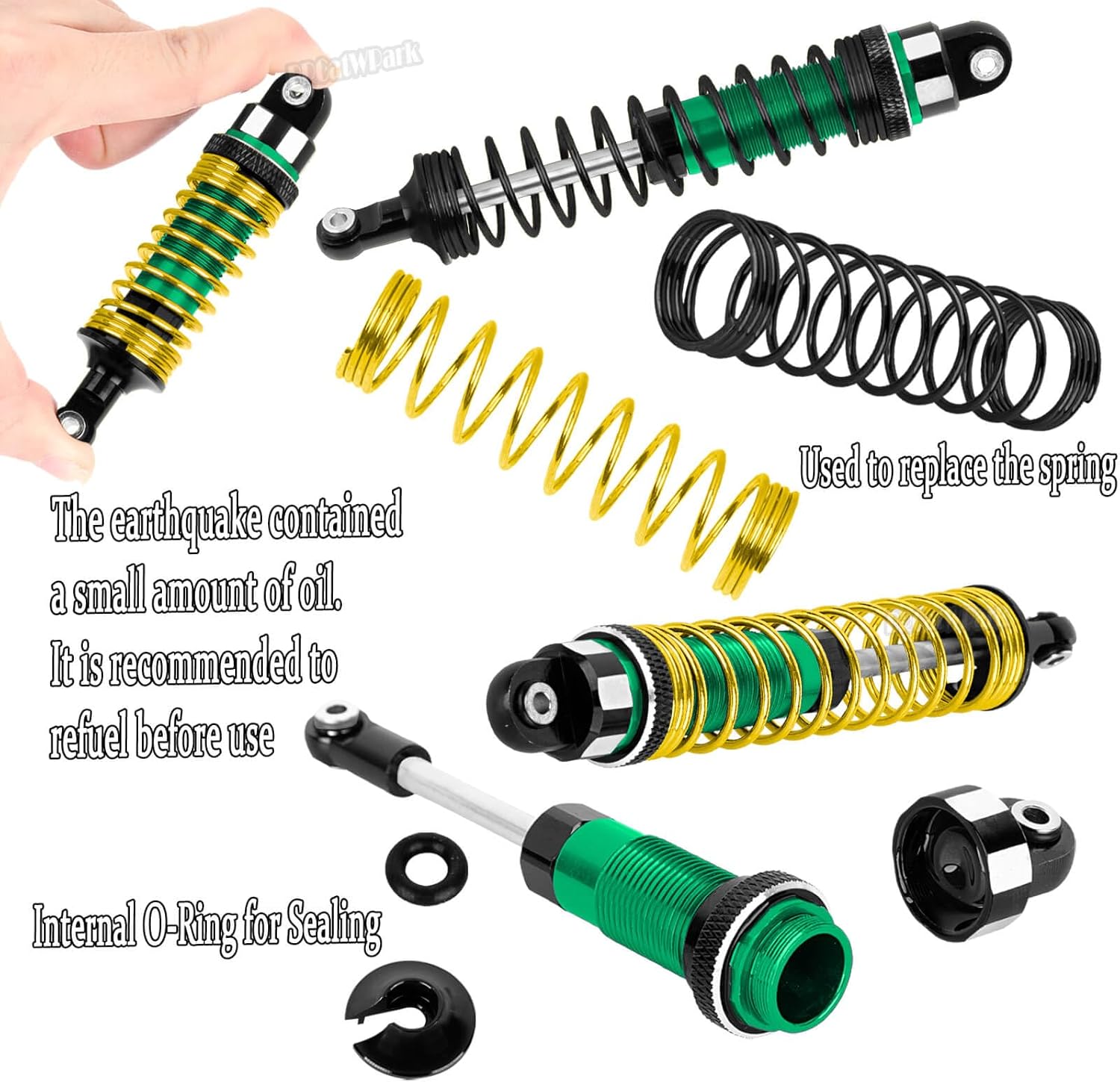 RC Upgrades Part for 1/10 Big Rock 3S BLX,1/8 Typhon 3S BLX,A-Arm,Shocks,Caster Blocks,Steering Blocks,Stub Axle Carriers,Links,Gearbox,Drive Shaft Axles,Support,Steering,Spline,Green