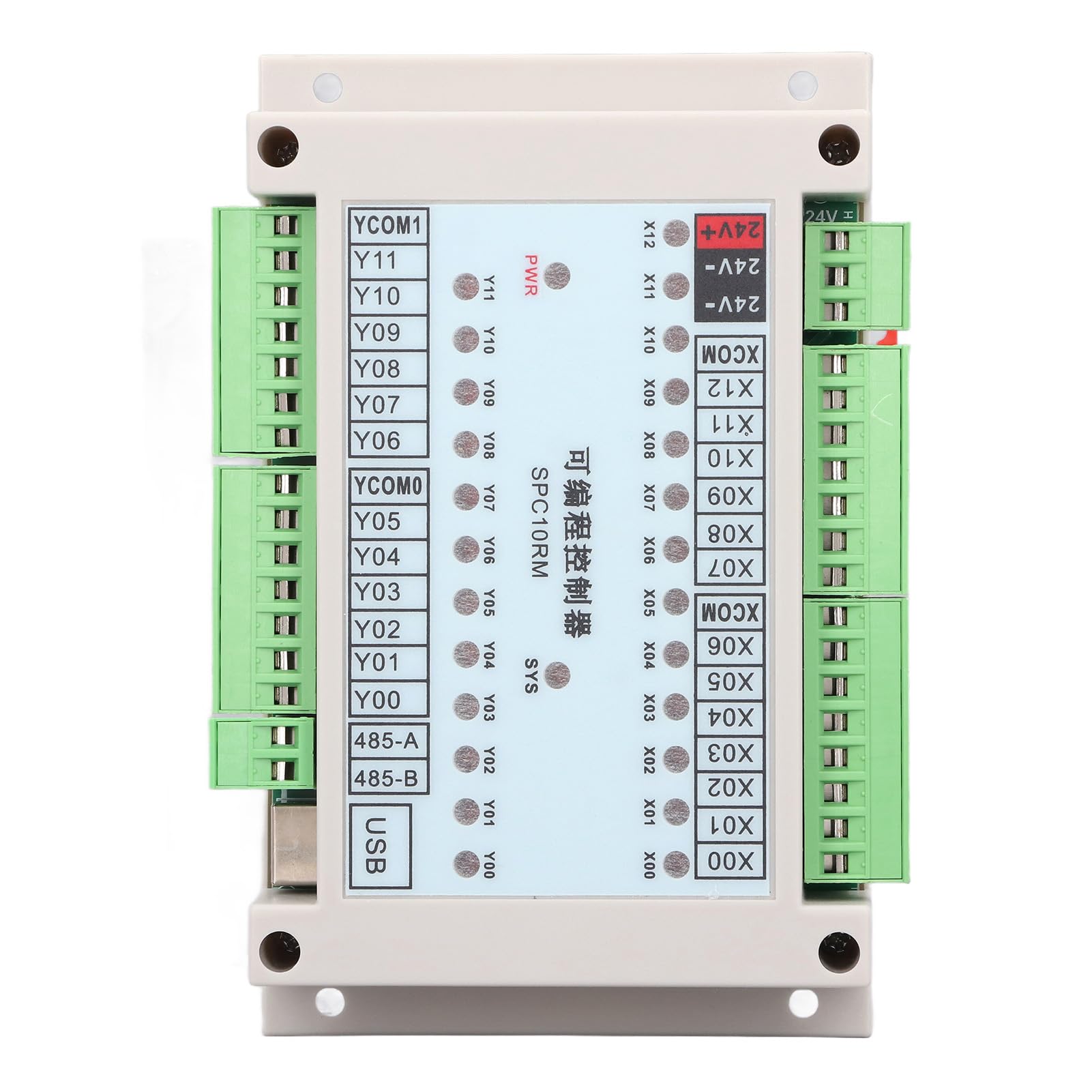 Tissting Contrôleur Logique Programmable SPC10RM 24V DC - Automate programmable 13 entrées 12 sorties pour automate industriel, relais temporisé, séquenceur, logique de commande