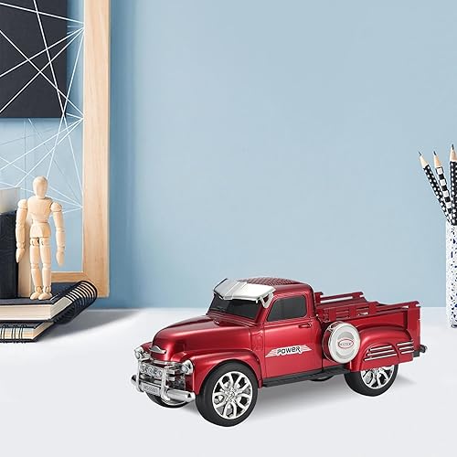 Miniatura 6 de WS-558 Cool Pickup Truck Design Replica Altavoz, Altavoz Bluetooth portátil modelo de coche inalámbrico con sonido HD, TWS, radio FM, reproducción
