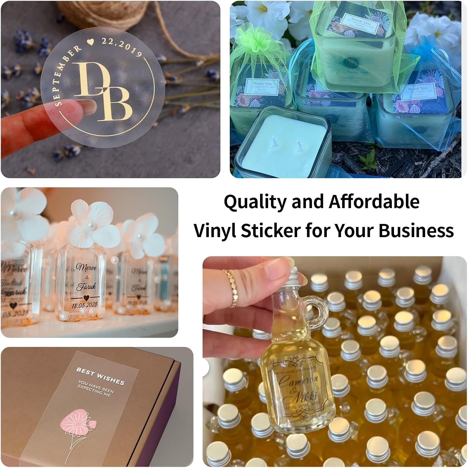 30Pack11x17 inch Transparent Printable Vinyl Sticker Paper for Inkjet and laser Printer, Tabloid Size Water-Resistant Translucent Clear Lable by Elygrap