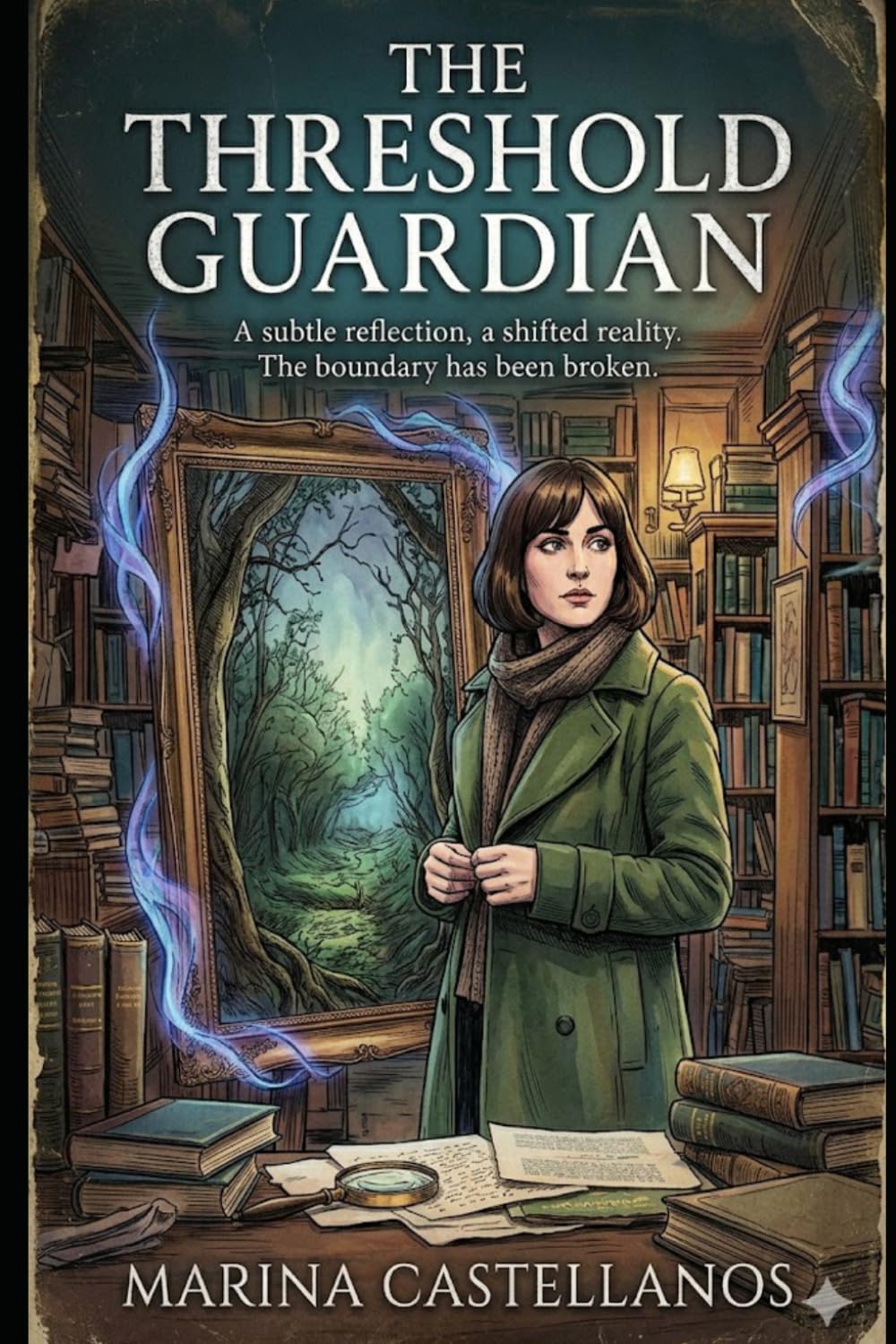The Threshold Guardian: A Cozy Paranormal Mystery Romance: A Cozy Paranormal Mystery Romance Featuring a Neurodivergent Investigator, Slow-Burn Romance, and Found Family