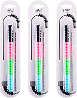 Vista 7 de Jetec 12 protectores de cable de carga en espiral de silicona para cables micro USB, protector de ratón, apto para teléfonos celulares, computadoras