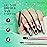 MelodySusie Nail Art Brushes Set,6pcs Nail Art Design Pen Painting Tools with Extension Gel Brush, Polish Brush, Builder Brush,Liner Brush, Carved Brush, and Dotting Pen for Home DIY Salon Use