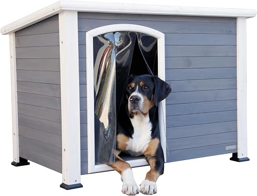 Kerbl Pet Niche pour Chien Kenny, Blanc/Gris, 113 x 77 x …
