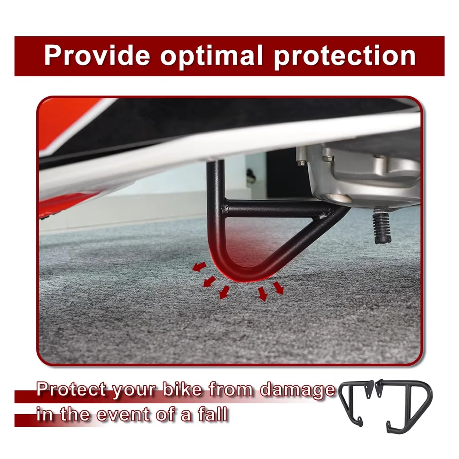 Paramotore Tubolare Per XR150L 2014 2015 2016 2017 2018 2019-2024 Protezione Motore Accessori Moto Barra Protezione Autostrada Protezione Telaio Blocco Protezione Motorcycle motore Paraurti