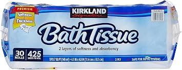Kirkland Signature Bath Tissue, 2-Ply - 425 - 30 ct 60 Rolls