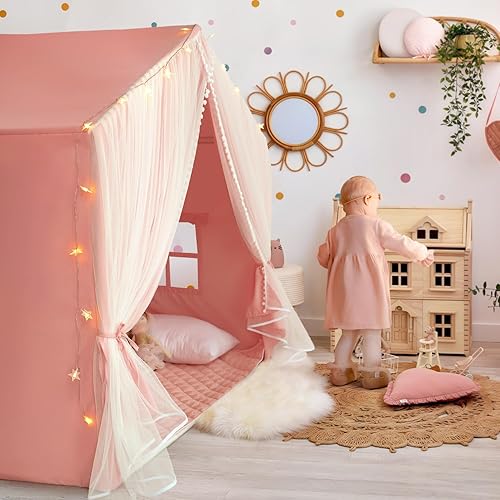 Vista 22 de Tienda de campaña para niños, tienda de campaña interior para niños y niñas, tienda de campaña de juegos para niños, tiendas de campaña para niños