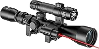 Vista 12 de PINTY Tactical Rifle Scope Combo: 3-9x32 3-9x40 4-12x50 4-16x50 Illuminated Optics, Red Dot Sight, Laser, RGB Rangefinder Riflescope for 20mm