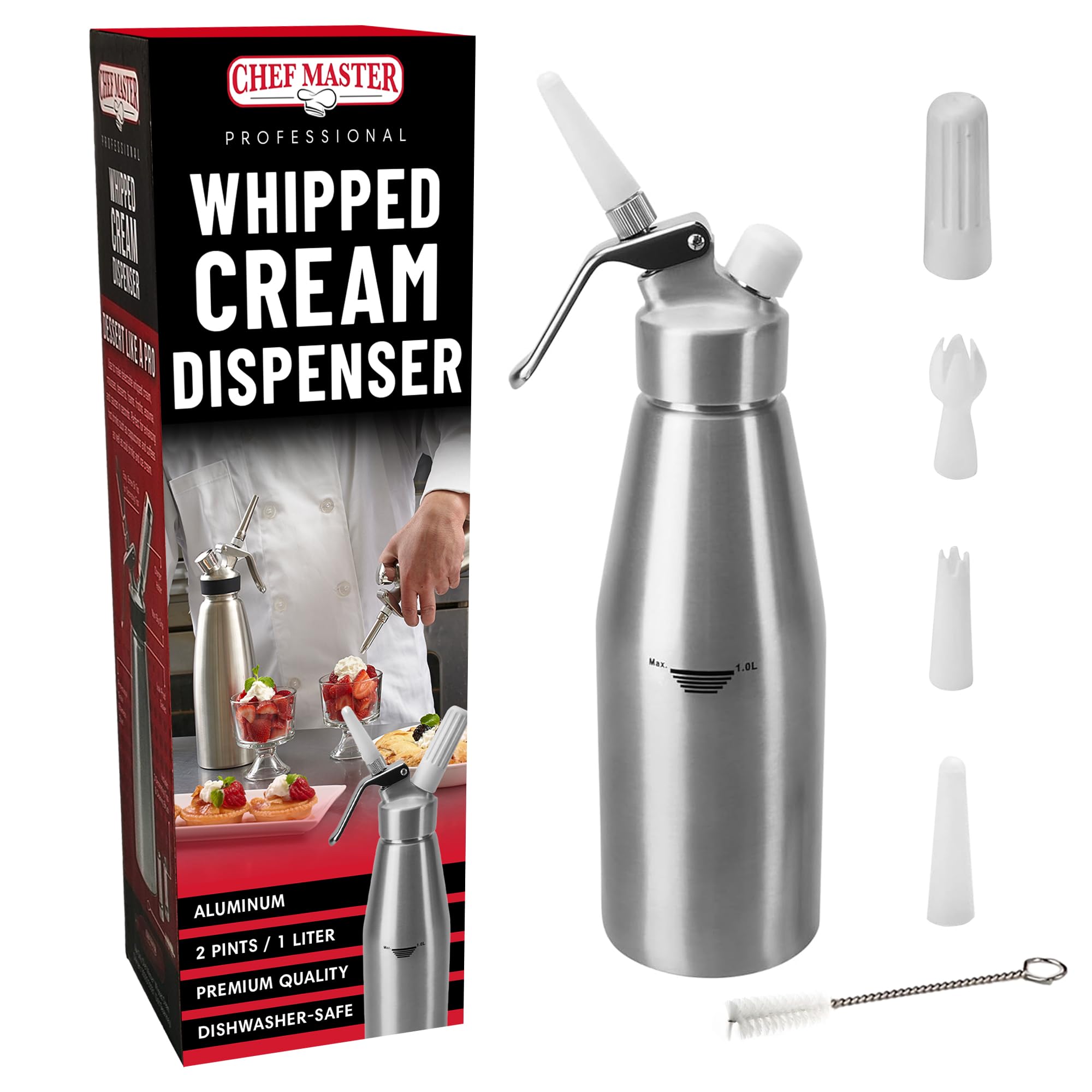 Chef Master 2 Pint Aluminum Dispenser