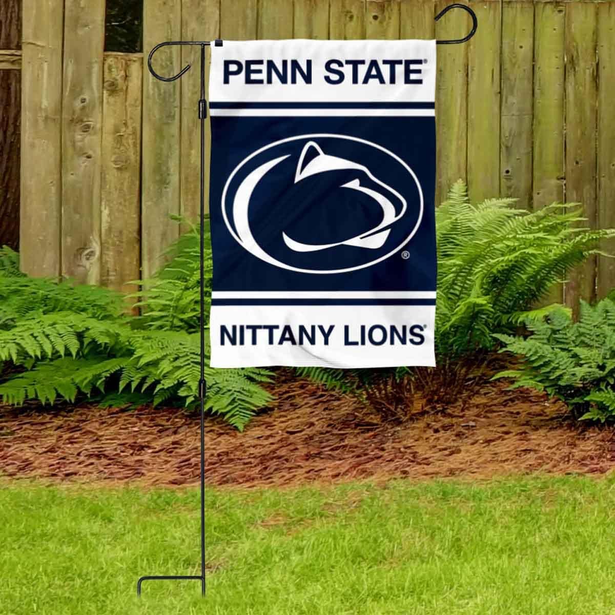 Penn State Nittany Lions Garden Banner Flag with Flag Pole Stand Set - Image 3