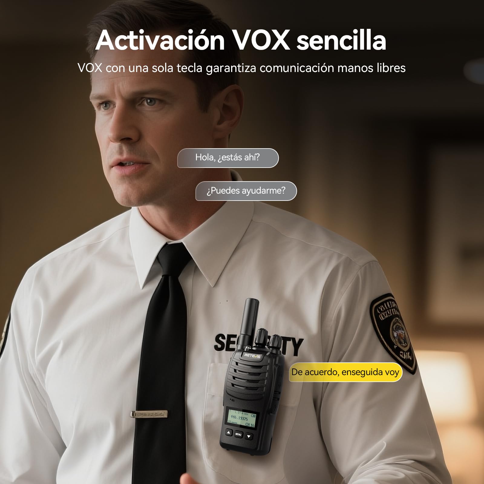 Retevis H777D Walkie Talkie Profesional, PMR446 Pinganillo Walkie Talkie, con Cargador de 10 Vías, Pantalla LCD, 1200 mAh Batería, Radio Bidireccional Portátil para Seguridad, Hotel (10 Piezas)