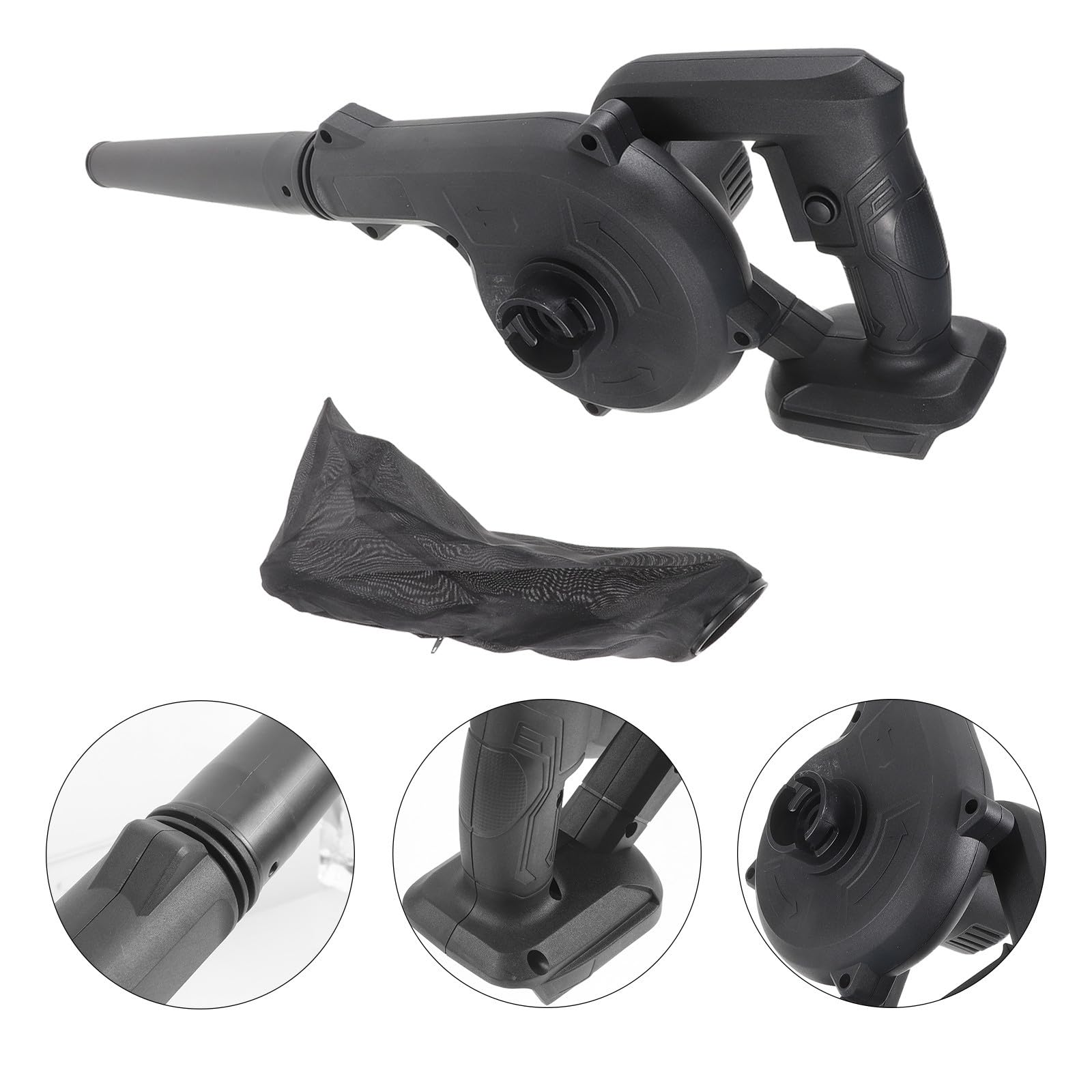 VILLCASE Soffiatore Aria senza Fili Ricaricabile per Auto e Casa, Design Ergonomico in Abs e Rame, Soffiatore Portatile Versatile per Pulizia Polvere e Foglie