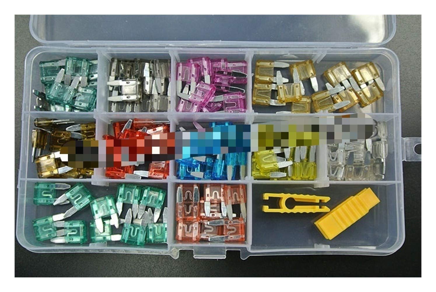 Boîte de fusibles voiture assortis mini fusible auto camion 110pcs 1A-40A