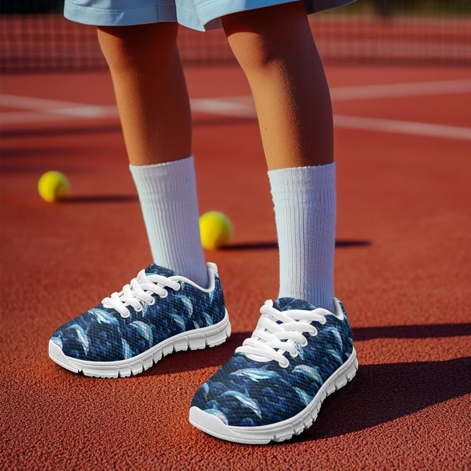 Boys' Sneakers Breathable Anti-Slip Lace-Up Lightweight, Perfect for School, Running, Jumping, Hiking, Travel