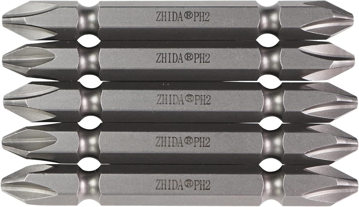 Double Ended Impact Bits Phillips PH2 2.5 Inch Long 5 PC