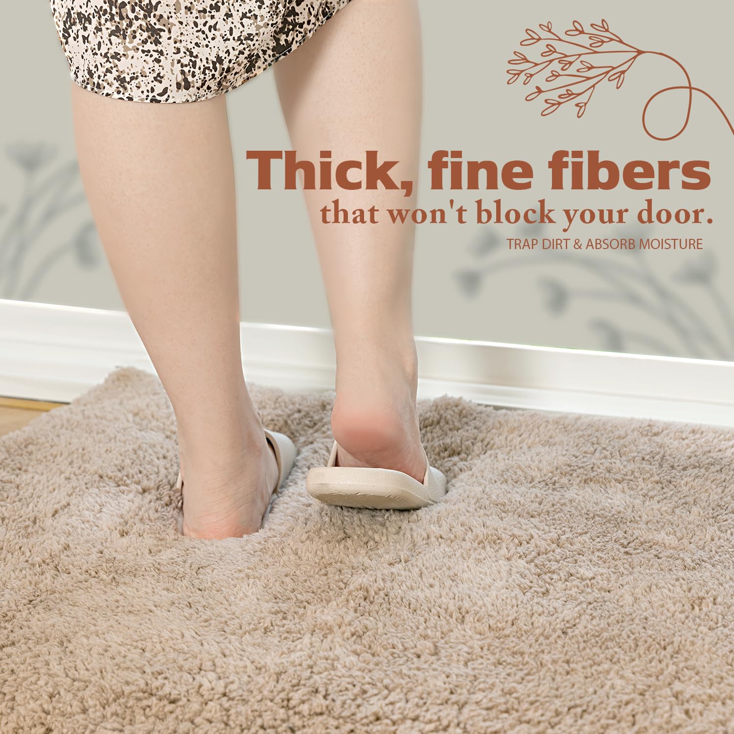 Latepis Runder Teppich Beige 120 cm Flauschig Schlafzimmer Wohnzimmer Fellteppich Kunstfell Teppich Hochflor Rund Badezimmer Kinderzimmer Waschbar rutschfest