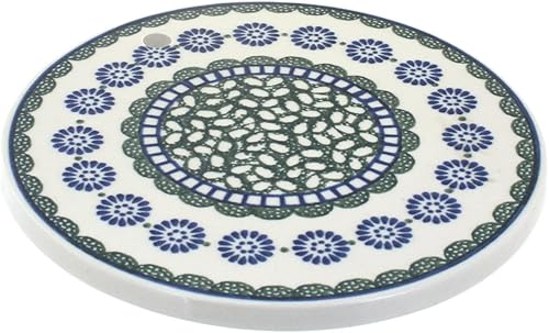 Miniatura 6 de Salvamanteles Alyce de cerámica polaca rosa azul