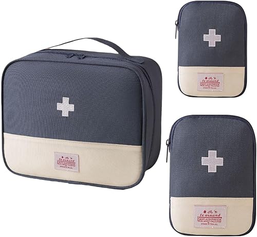 Pill Manager - Bolsa de viaje vacía para medicina, meditación, tabletas, vitaminas y medicinas, organizador semanal de almacenamiento de botellas,