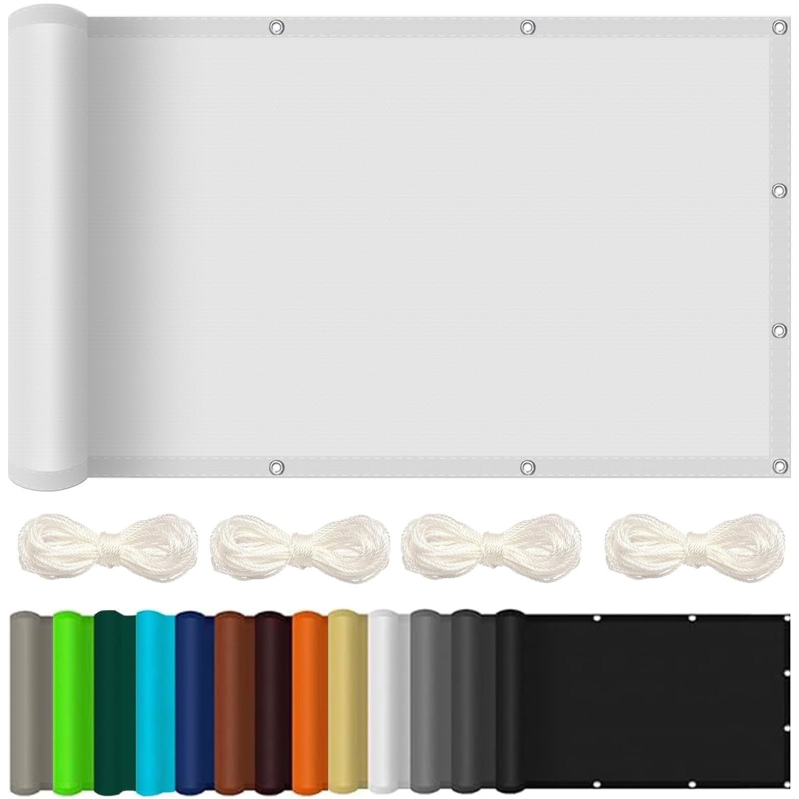 Voile d'ombrage rectangulaire imperméable contre la chaleur du balcon