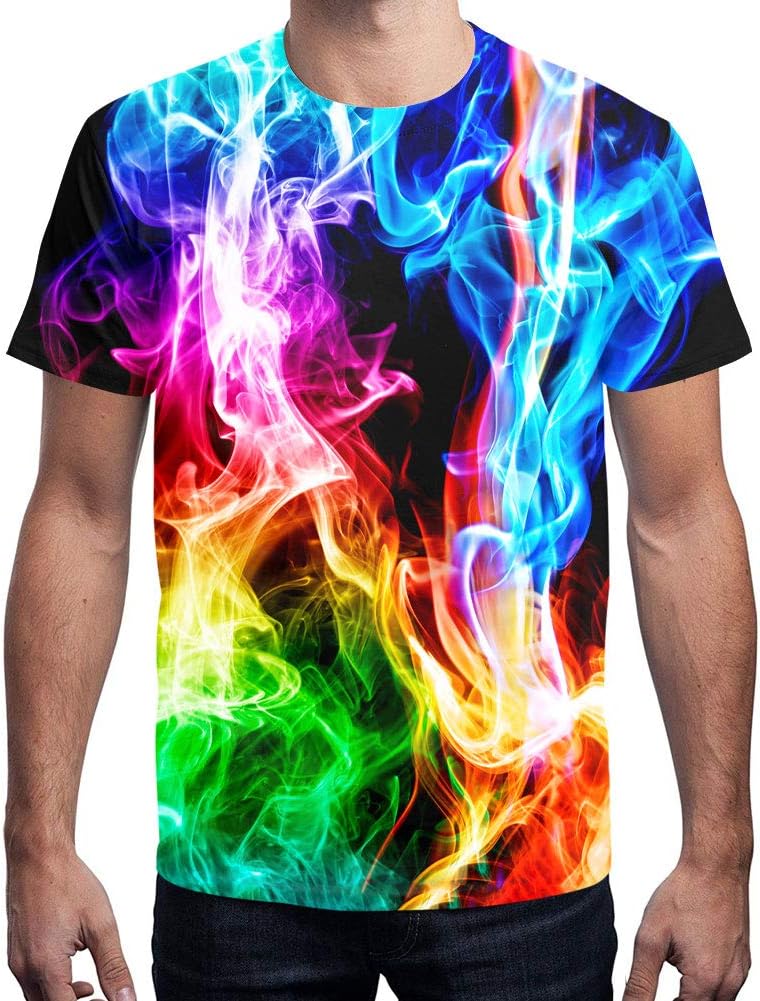 Hgvoetty Unisex 3D Print Shirts Colorful Space Graphic Tees for Men Women Teens - Image 3