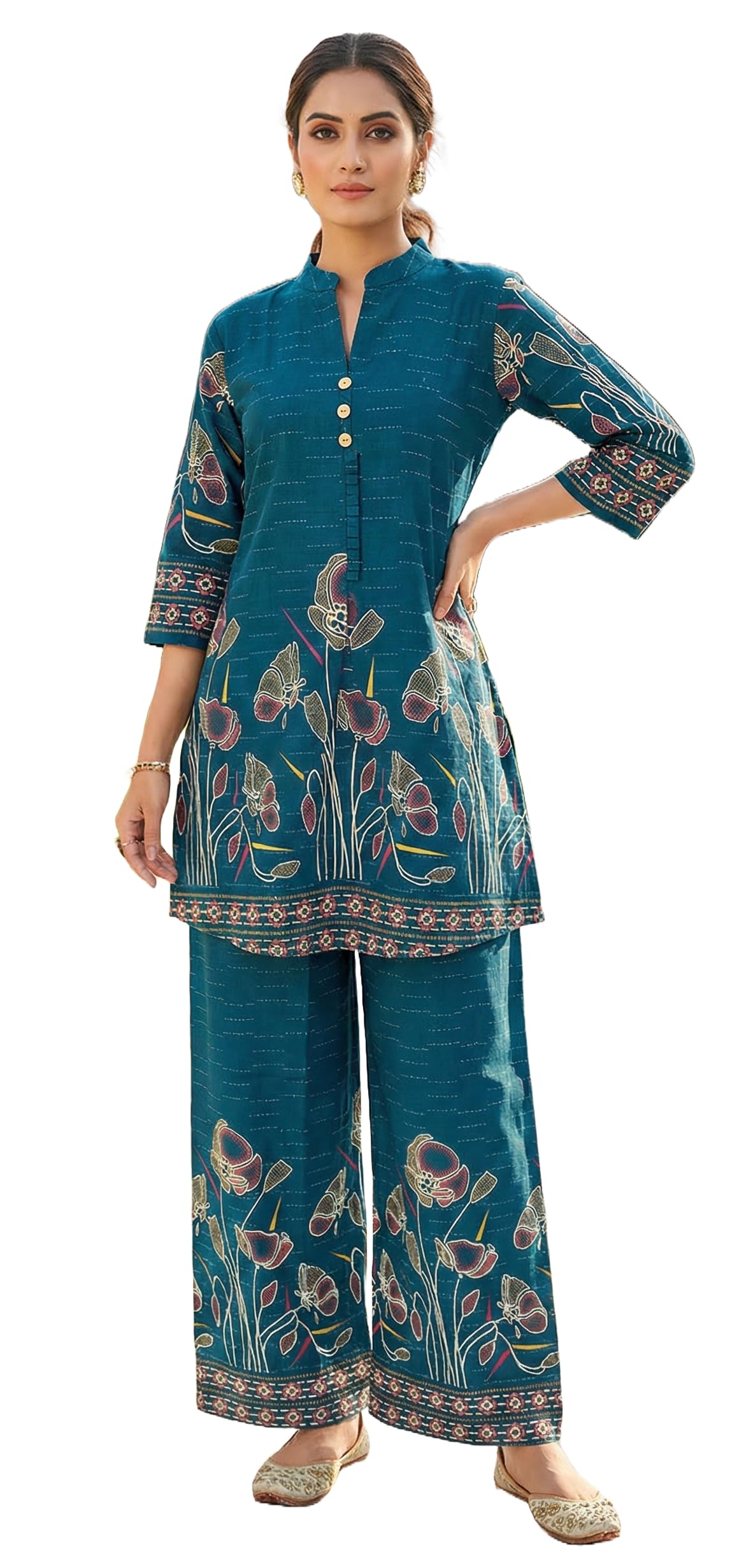 Women's Printed Cotton Cord Set (Two Piece Set)-image-29