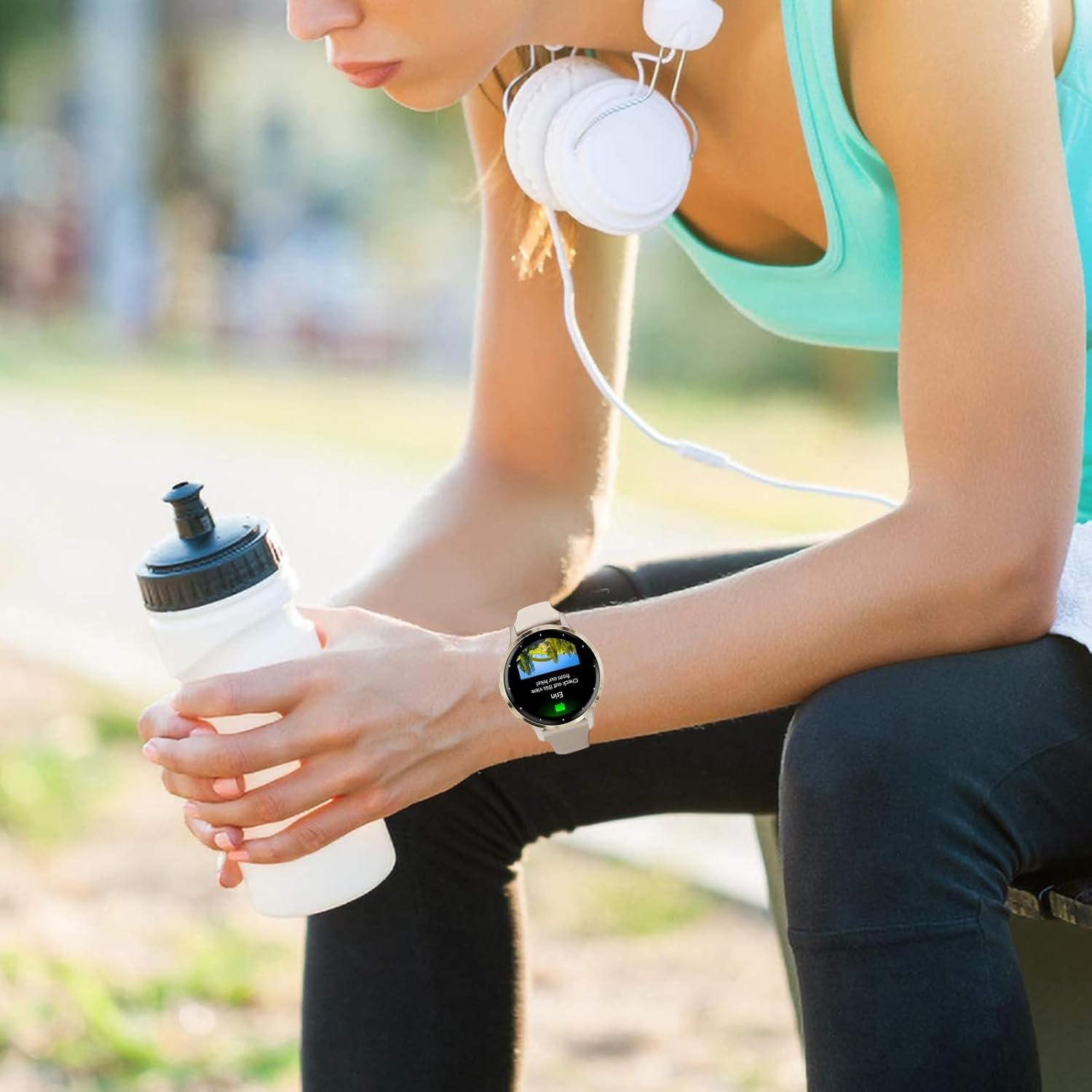 2 Pack Sport Slim Silicone Watch Bands Compatible for 18mm Garmin Venu 3s/Vivoactive 4s/ Venu 2s/ Vivomove 3s /Forerunner 255S/265S, Thin Soft Narrow Strap Wristband for Women Men