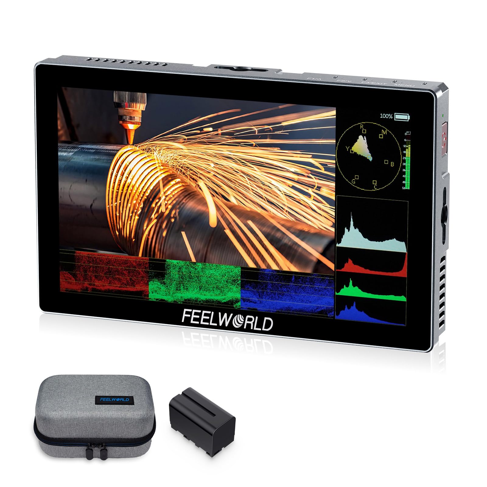 FEELWORLD P6X 1000Nit Alluminio Monitor da Campo per Fotocamera