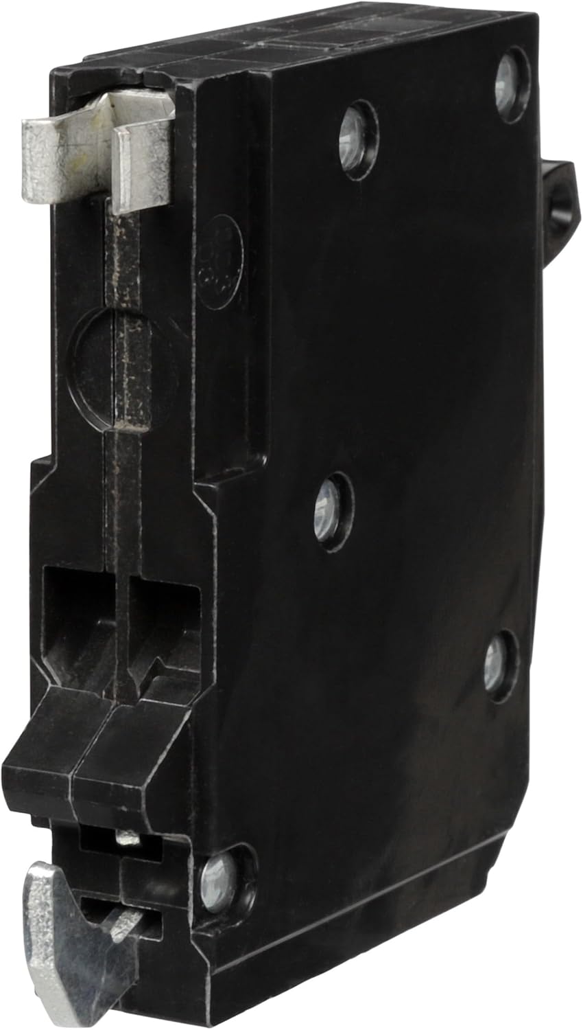 Square D by Schneider Electric QOT1520CP Tandem Mini Circuit Breaker, QO, 1 x 1 Pole at 15A or 20A, 120/240VAC, 10kA, Plug in Mount, Black