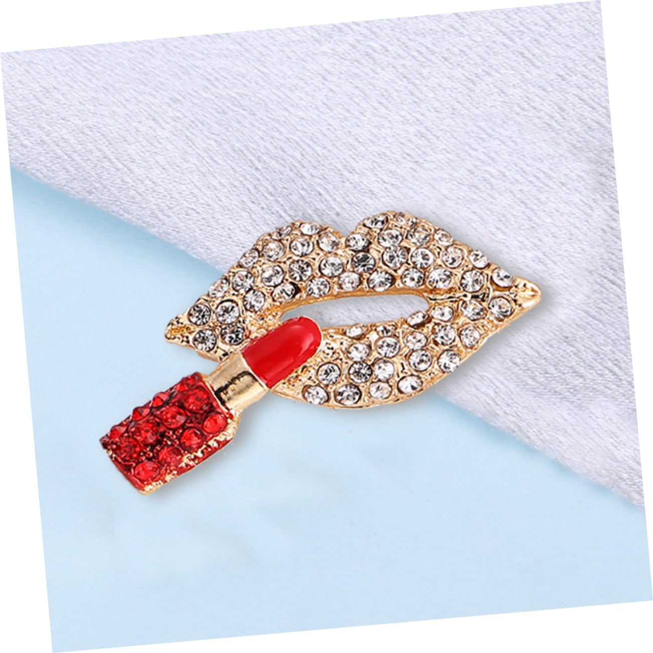 4 Piezas Broche De Labios Pin De Solapa De Ropa Bufanda Pin Broche De Sombrero e De Ropa e De Labios De Bloqueo e Para Sombrero De Solapa De