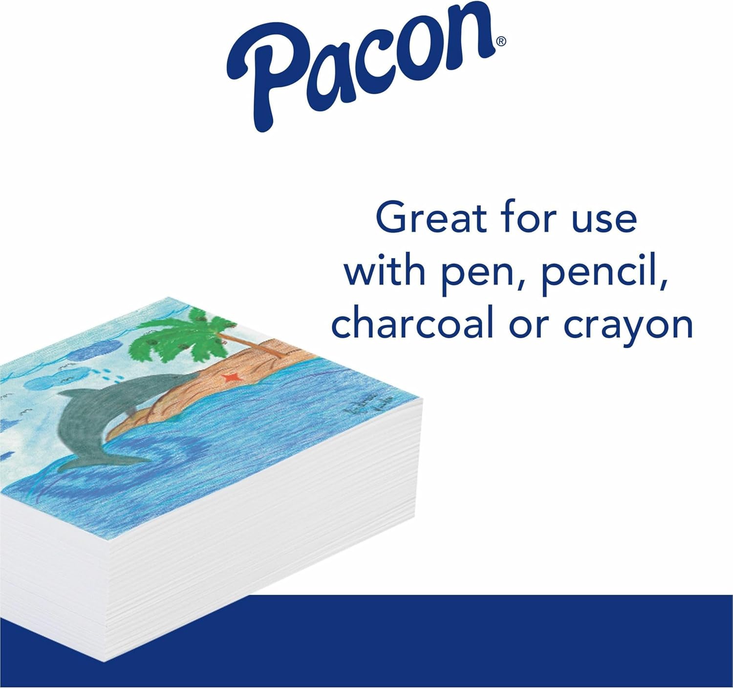 Pacon 3411 White Newsprint, 18 x 24, 500 Sheets/Pack