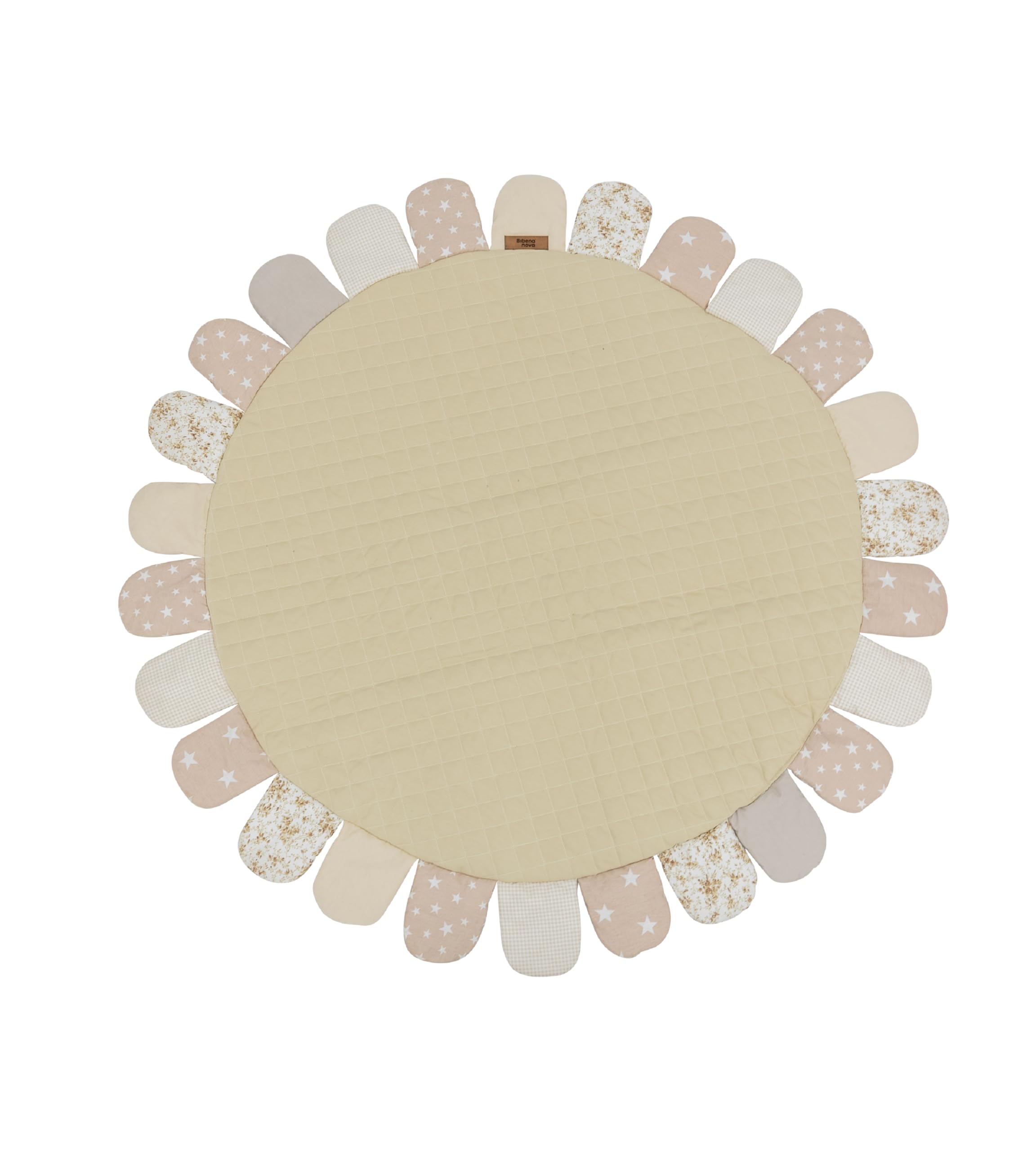 Bibena Nova Sunny Play Mat - Vibrant and Stylish Panama Fabric, Multi-Functional for Playtime and Elegance, OEKO-TEX Certified for Ultimate Comfort. (Cream)
