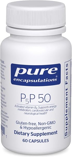 Pure Encapsulations P5P 50 Active Vitamin B6 Capsules 60 Count