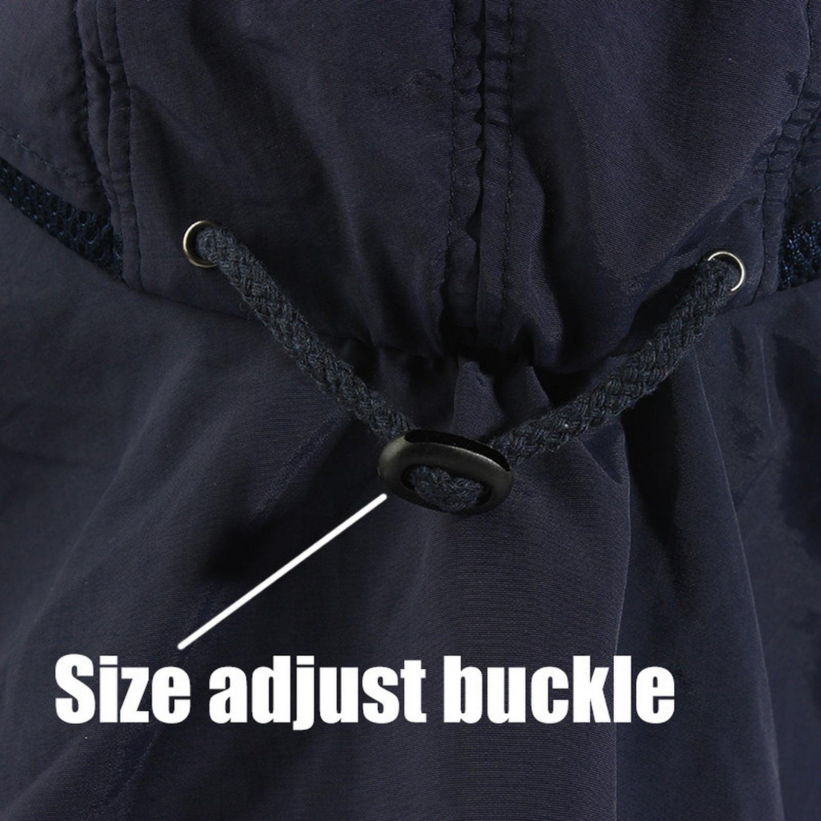 Sombrero de pescador de verano para hombres y mujeres, sombrero con solapa para el cuello, protección al aire libre, ala ancha, sombrero de malla transpirable