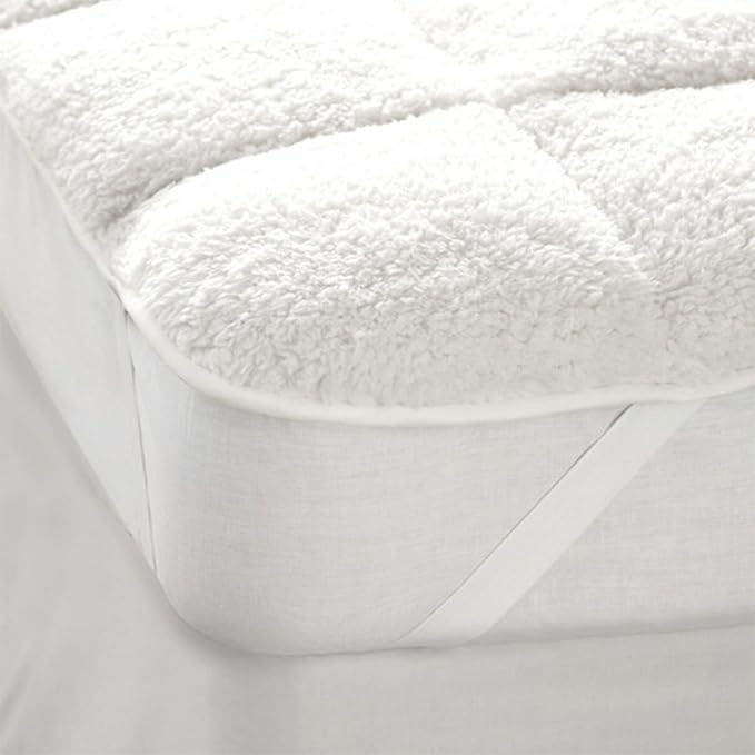 Extra Warm Reversible Teddy Fleece Matress Topper Double Amazon.co