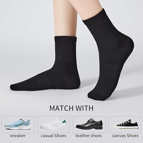 Miniatura 6 de J-BOX Calcetines de algodón para hombre, cómodos y transpirables, calcetines deportivos casuales, 5 pares