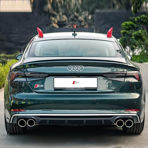 Miniatura 5 de 2 piezas de cuernos de diablo LED USB recargables, para pegar en cuernos de casco de motocicleta, decoraciones de Halloween para coche, bicicleta,