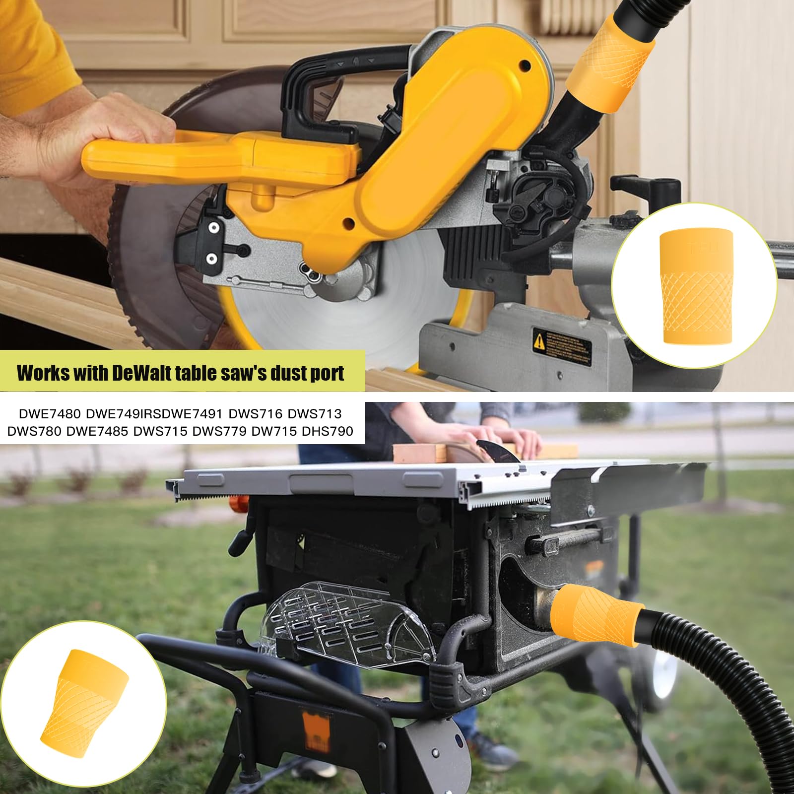 Miter Saw Vacuum Adapter - Dust Control -9