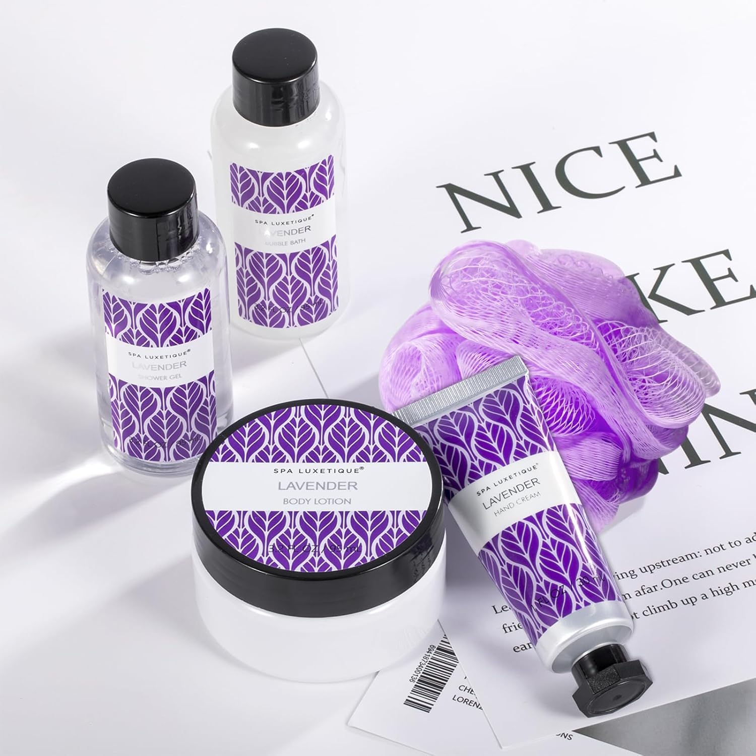 Lavender Skin Collection 化粧水セット Amazon.com : Spa Luxetique Lavender Spa Bath Gifts for Women