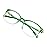 VisionGlobal Blue Light Blocking Glasses for Women, Anti Eyestrain, Computer Reading, TV Glasses, Stylish Square Frame, Anti Glare(Clear Green,+4.25 Magnification)