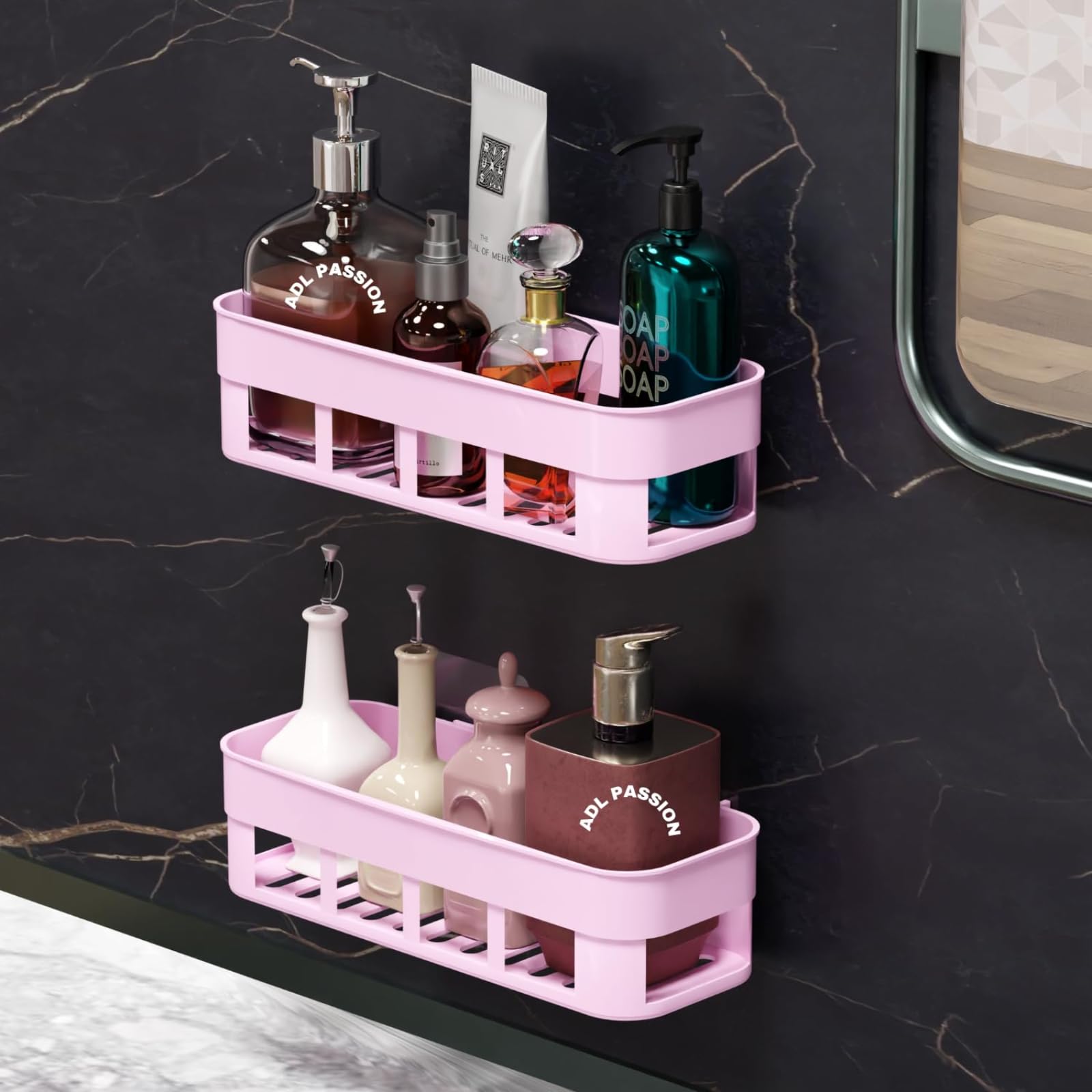 See full amazon price history chart for ADL PASSION Wall Mounted Plastic Self Adhesive Bathroom Shelf/Bathroom Accessories/Self Adhesive Shelf with Stickers (Pink, Pack of 2) ADL PASSION Wall Mounted Plastic Self Adhesive Bathroom Shelf/Bathroom Accessories/Self Adhesive Shelf with Stickers (Pink, Pack of 2) (B0CGVL1LX7) Amazon Price History, Amazon Price Tracker