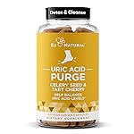 Purge Uric Acid Flush - Eat & Drink What You Want - Detox and Cleanse with Celery Seed Extract, Tart Cherry & Chanca Piedra for Effective Joint Support & Active Mobility - 60 Soft Vegan Capsules