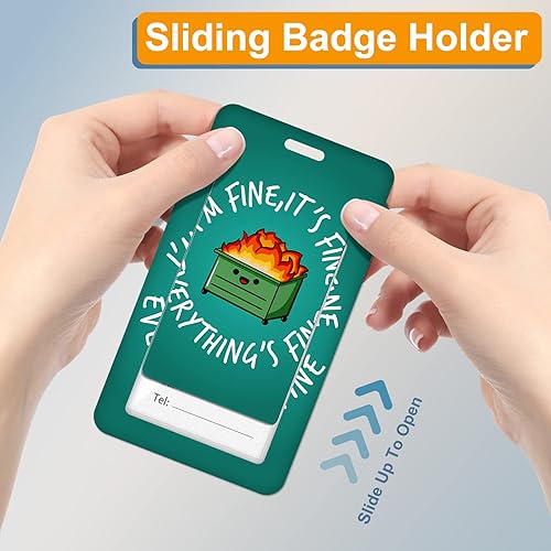 Miniatura 6 de Portatarrete de insignia Plifal con carrete retráctil, lindo y divertido clip de insignia con nombre para identificación, etiqueta de trabajo, clip